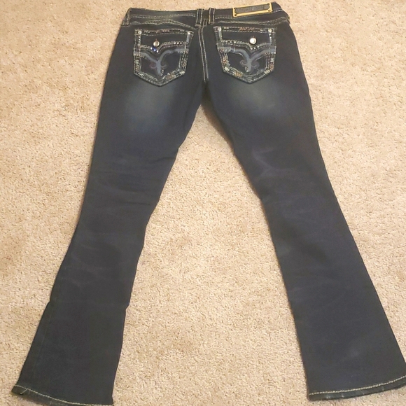Rock Revival Denim - Rock Revival dark wqsh jeans